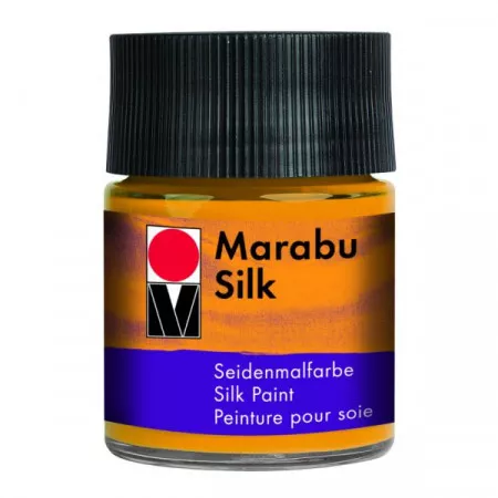 Marabu Silk, barva na hedvábí, 50ml - 225 mandarinková 
