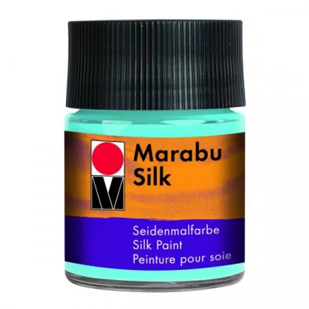 Marabu Silk, barva na hedvábí, 50ml - 255 aquamarín 