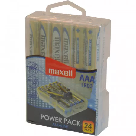 Maxell LR03 24BP AAA Power, alkalická baterie 1,5 volt 24 kusů