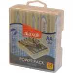 Maxell LR6 24BP AA Power, alkalická baterie 1,5 volt 24 kusů