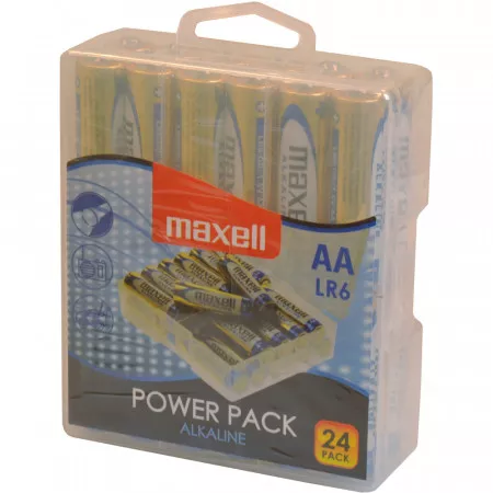 Maxell LR6 24BP AA Power, alkalická baterie 1,5 volt 24 kusů