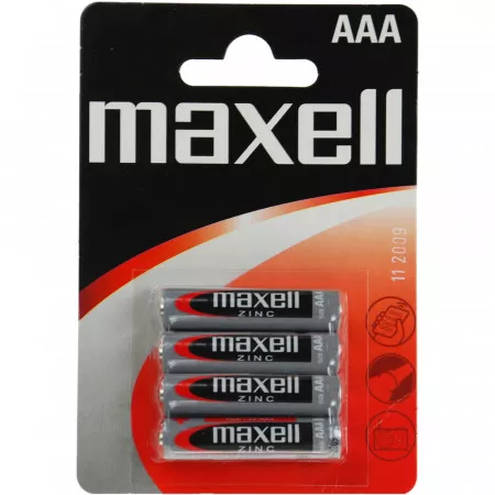 Maxell R03 4BP AAA Zn, zinková baterie 1,5 volt