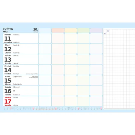 Maxi rodinný plánovací kalendář (S36-26)