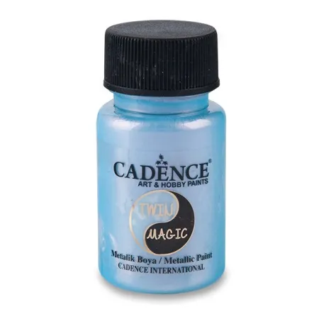 Metalická barva Cadence Twin Magic 50 ml, výběr barev modrá/červená