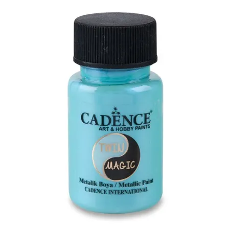 Metalická barva Cadence Twin Magic 50 ml, výběr barev modrá/zelená