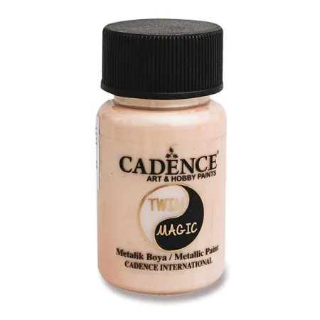 Metalická barva Cadence Twin Magic 50 ml, výběr barev zelená/broskvová