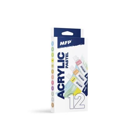 MFP akrylové barvy set pastel+metal 12 x 12ml 6300392