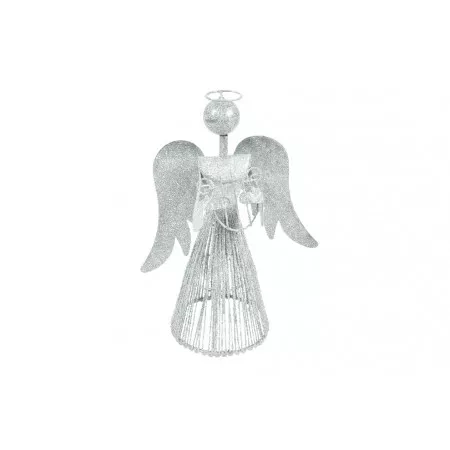 MFP anděl 30cm stříbrný metal s lyrou 8882343