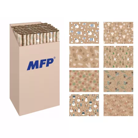 MFP balící papír vánoční role KRAFT 2x100x70 MIX 5811759