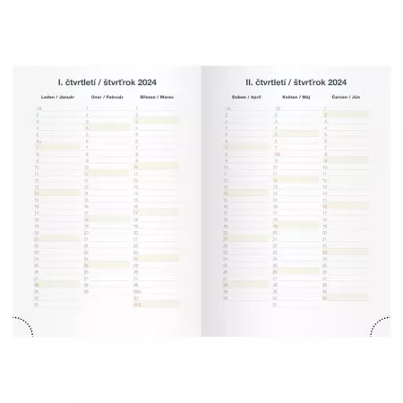 MFP diář 2024 T805 Lamino 2 týdenní 7781259