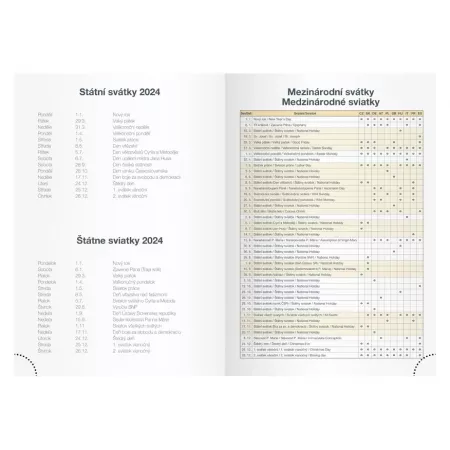 MFP diář 2024 T805 Lamino 2 týdenní 7781259
