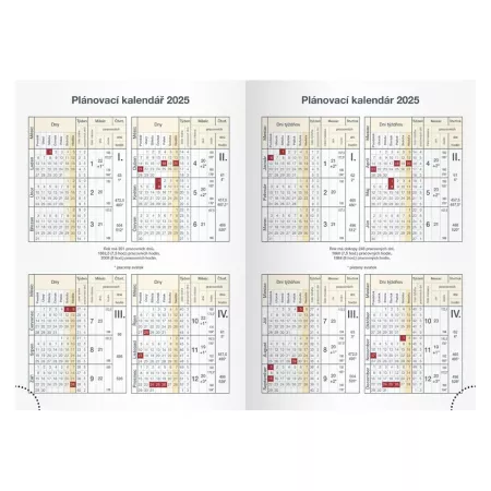 MFP diář 2025 D801 Lamino 1 denní 7781337