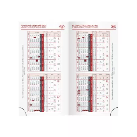 MFP diář 2025 D802 PU gray 90x170mm denní 7781394