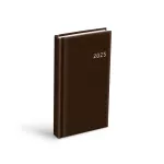 MFP diář 2025 D802 PVC dark brown 90x170mm denní 7781391