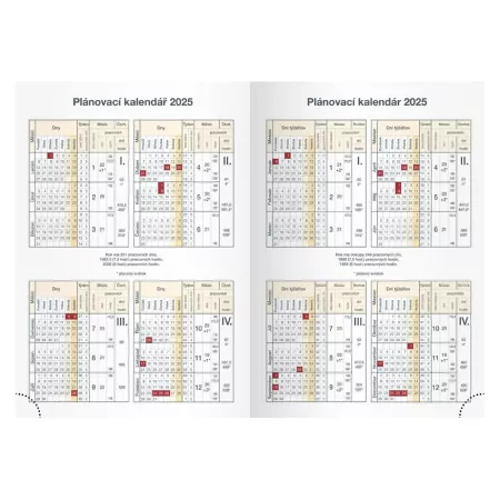 MFP diář 2025 T805 PU potištěný 2 týdenní 7781369