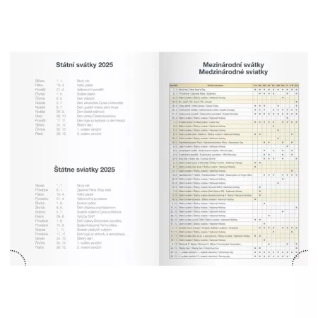 MFP diář 2025 T805 PU potištěný 2 týdenní 7781369