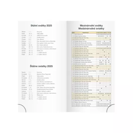 MFP diář 2025 T806 Lamino 2 90x170mm týdenní 7781398