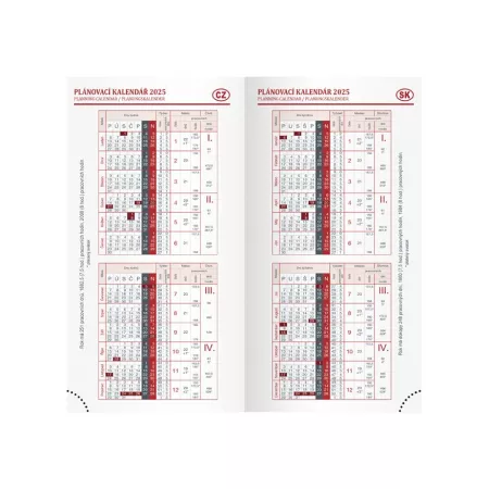 MFP diář 2025 T806 PU gray 90x170mm týdenní 7781410