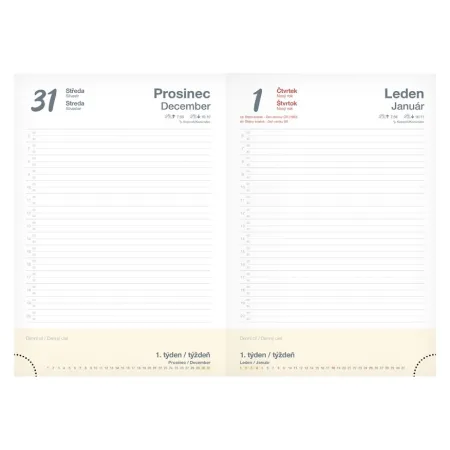 MFP diář 2026 D801 PU soft potištěné 2 7781446