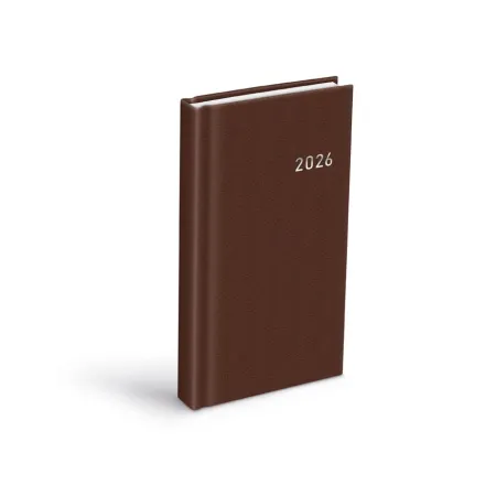 MFP diář 2026 D802 PVC dark brown 90x170mm 7781495