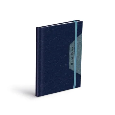 MFP diář 2026 T805 PU blue/gray s gumkou 7781483