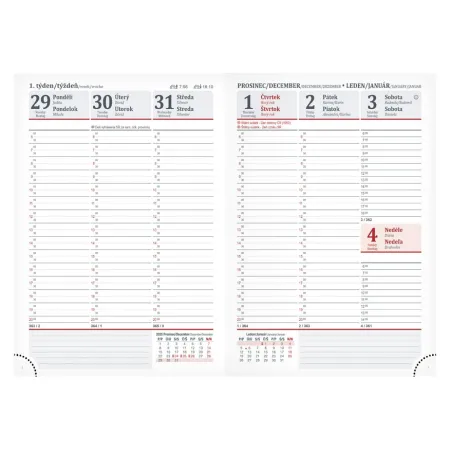 MFP diář 2026 T805 PU soft cork 7781484