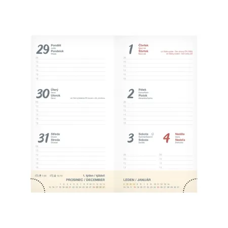 MFP diář 2026 T806 Lamino 6 90x170mm 7781506