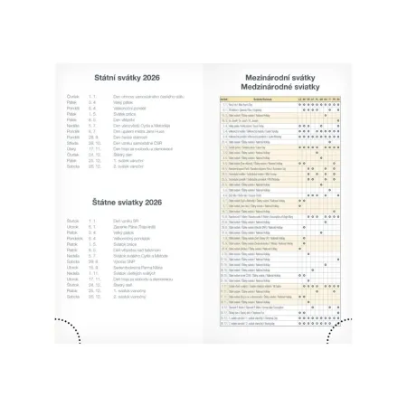 MFP diář 2026 T806 Lamino 6 90x170mm 7781506