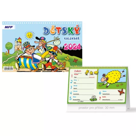 MFP kalendář 2024 stolní Dětský 1061456