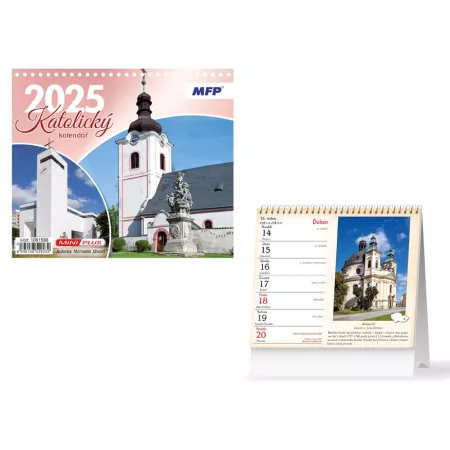 MFP kalendář 2025 stolní mini Katolický 1061566