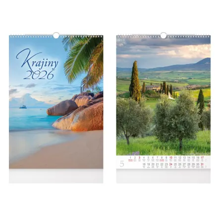 MFP kalendář 2026 nástěnný Krajiny 1061632