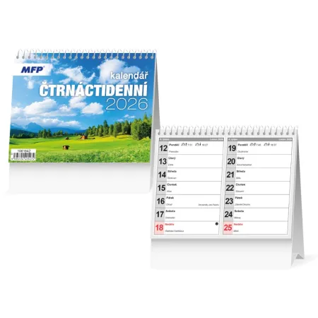 MFP kalendář 2026 stolní Čtrnáctidenní 1061642