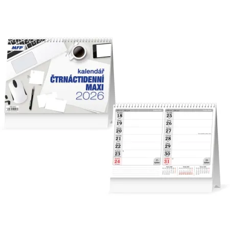 MFP kalendář 2026 stolní Čtrnáctidenní MAXI 1061643
