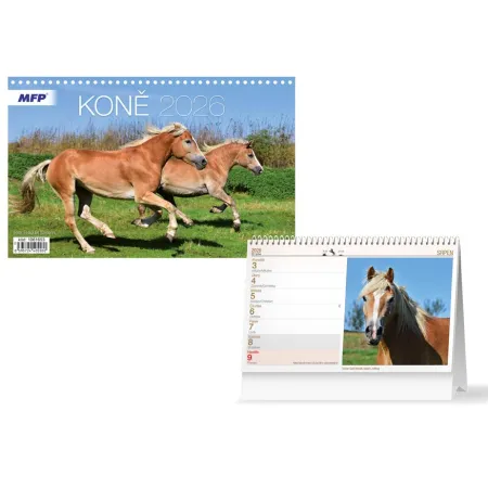 MFP kalendář 2026 stolní Koně 1061653