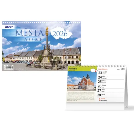 MFP kalendář 2026 stolní Města a obce ČR 1061658