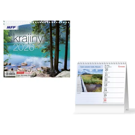 MFP kalendář 2026 stolní mini Krajiny 1061665