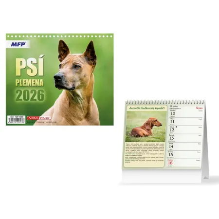 MFP kalendář 2026 stolní mini Psí plemena 1061668