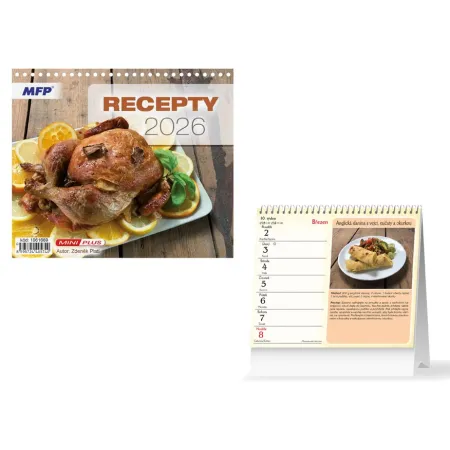 MFP kalendář 2026 stolní mini Recepty 1061669