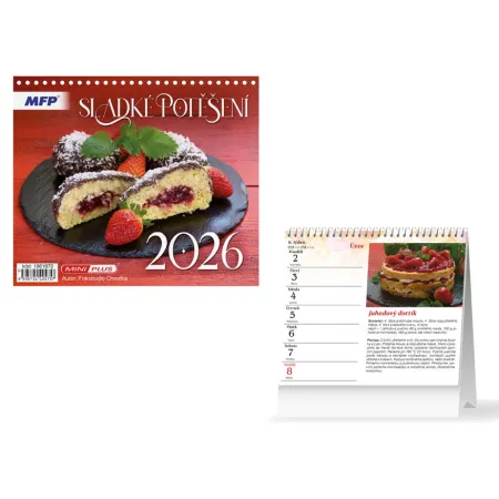 MFP kalendář 2026 stolní mini Sladké potěšení 1061670