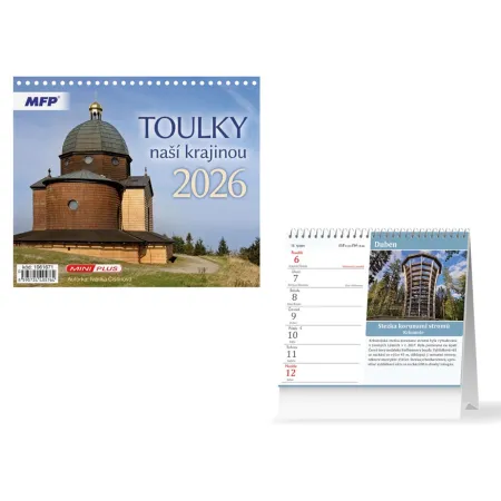 MFP kalendář 2026 stolní mini Toulky naší krajinou 1061671