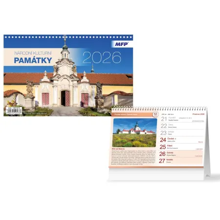 MFP kalendář 2026 stolní Národní kulturní památky 1061673