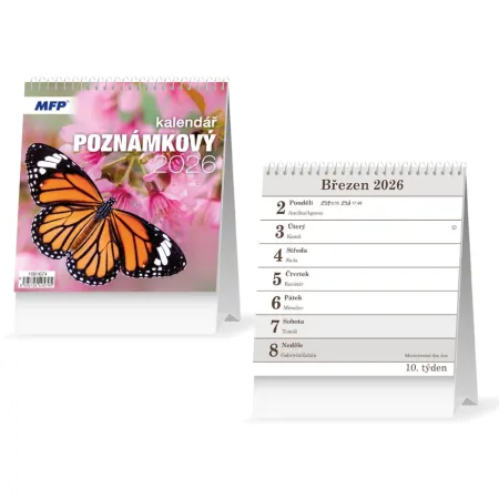 MFP kalendář 2026 stolní Poznámkový 1061674