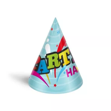 MFP klobouček karnevalový 6ks 16cm papírový mix č.3 1042016