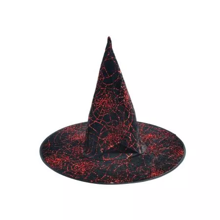 MFP klobouk čarodějnický černo-červený 44x35cm 1042269