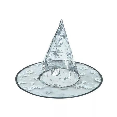MFP klobouk čarodějnický černostříbrný 39x32cm 1042272