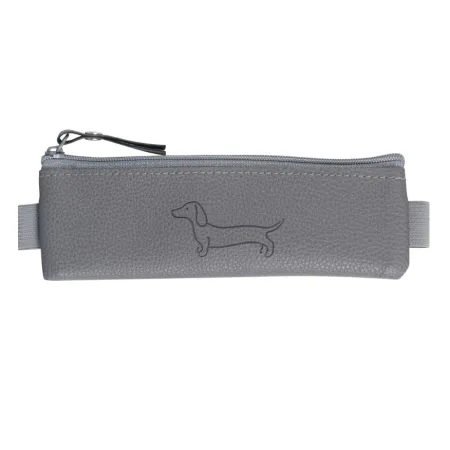 MFP penál etue mini s gumou na diář Sausage Dog dark gray 20x4cm 8071379