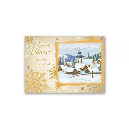 MFP pohlednice vánoční 150 E výsek+UV+glitr 1240792