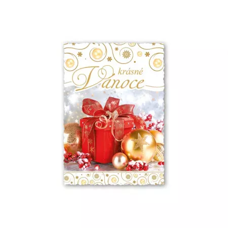 MFP pohlednice vánoční 151 E výsek+UV+glitr 1240793
