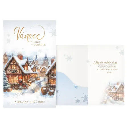 MFP přání Vánoční s klopou na peníze V24-475 W PRANI_W_257