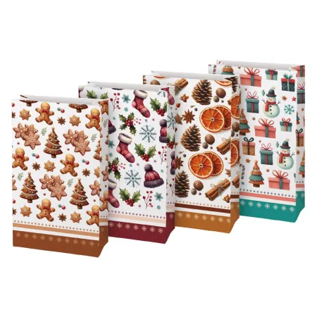 MFP sáček papírový vánoční KRAFT 3 10x18x6cm mix 5252802